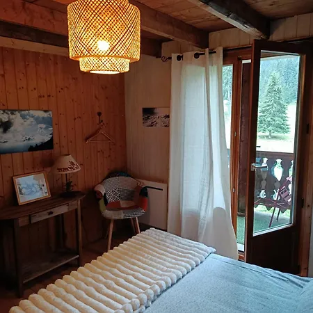 2 Balcon Habitación en casa particular Mont-Saxonnex